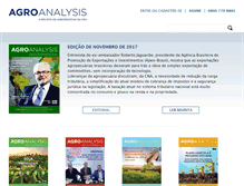 Tablet Screenshot of agroanalysis.com.br